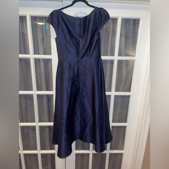 ALFRED SUNG Navy Blue Women's Dress cocktail gown party wedding women’s 8 - Picture 4 of 8